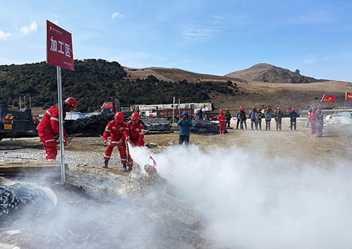 中國安能第二工程局四川涼山項目部開展防火、防汛、防地質(zhì)災(zāi)害綜合演練