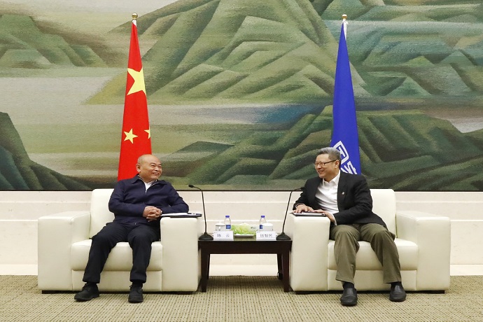 錢智民會(huì)見中國中鐵董事長、黨委書記陳云