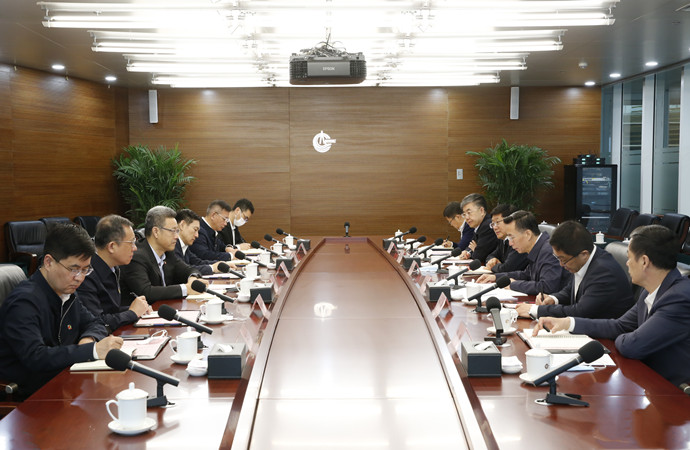 錢智民拜會中國海油董事長、黨組書記汪東進