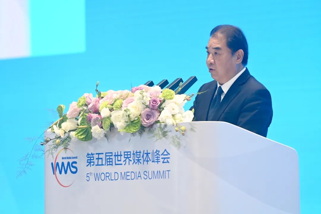南方電網公司董事長、黨組書記孟振平在第五屆世界媒體峰會上作主旨發(fā)言