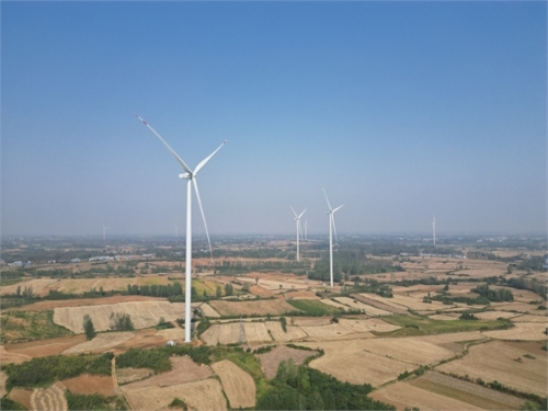唐河縣60兆瓦分散式風電項目全容量并網發(fā)電