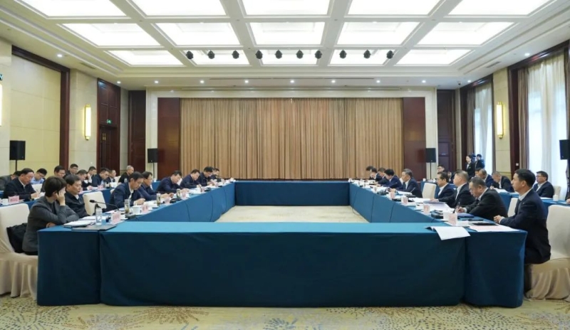 中國能建黨委書記、董事長宋海良與臨沂市委書記任剛會談
