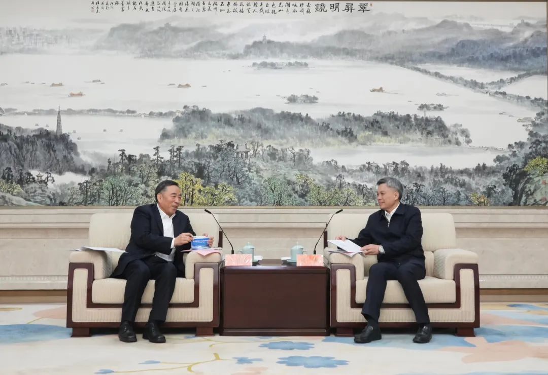 宋海良與浙江省委副書(shū)記、杭州市委書(shū)記劉捷會(huì)談